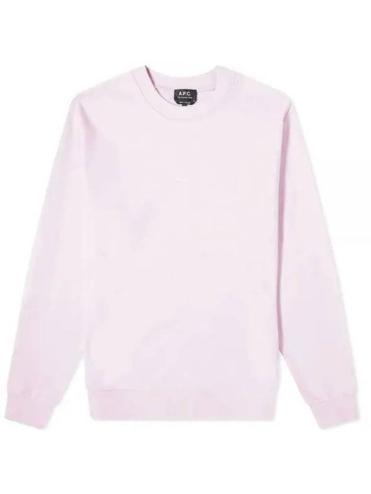 Men's Steve Logo Sweatshirt Pale Pink - A.P.C. - BALAAN 1