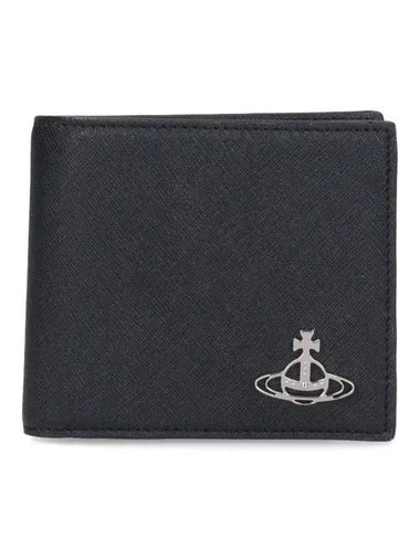 Vivienne Westwood logo decorated two fold wallet 5115002QMS000B N401 - VIVIENNE WESTWOOD - BALAAN 1