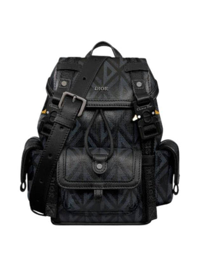 Hit The Road Canvas Leather Small Backpack Black - DIOR - BALAAN 2