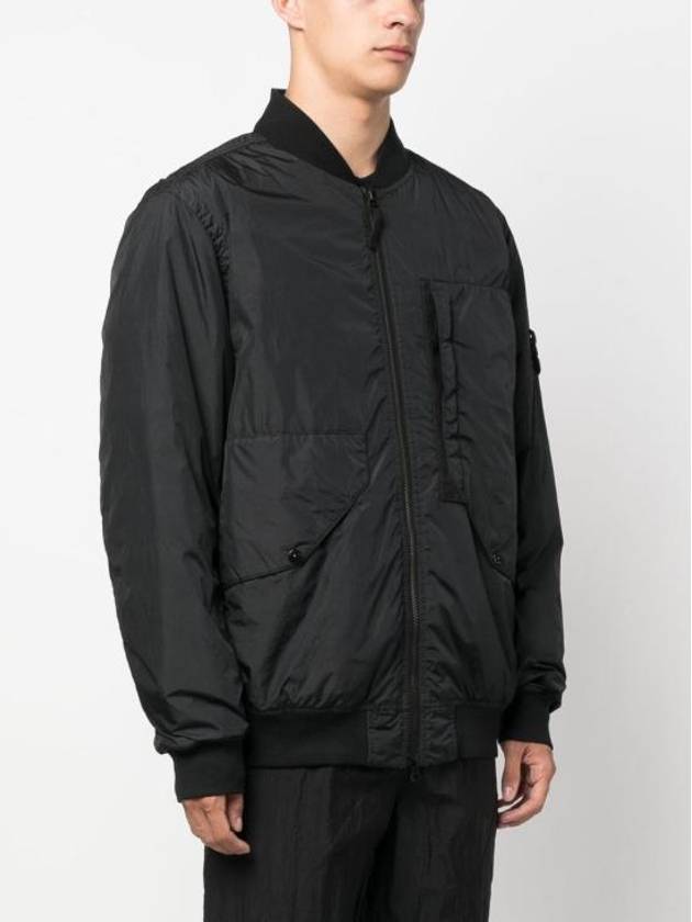 Garment Dyed Crinkle Reps Jacket Black - STONE ISLAND - BALAAN 4