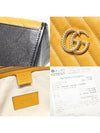 627332 Yellow Black Two tone Matelasse Chevron Gold Plated GG Marmont Medium Tote 2WAY - GUCCI - BALAAN 7