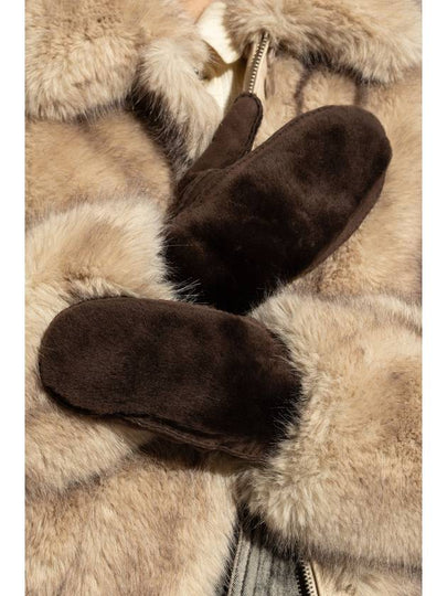 UGG Gloves With Fur, Women's, Brown - UGG - BALAAN 2