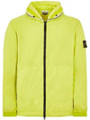 Wappen Patch Skin Touch Nylon Hooded Jacket Lime - STONE ISLAND - BALAAN 2