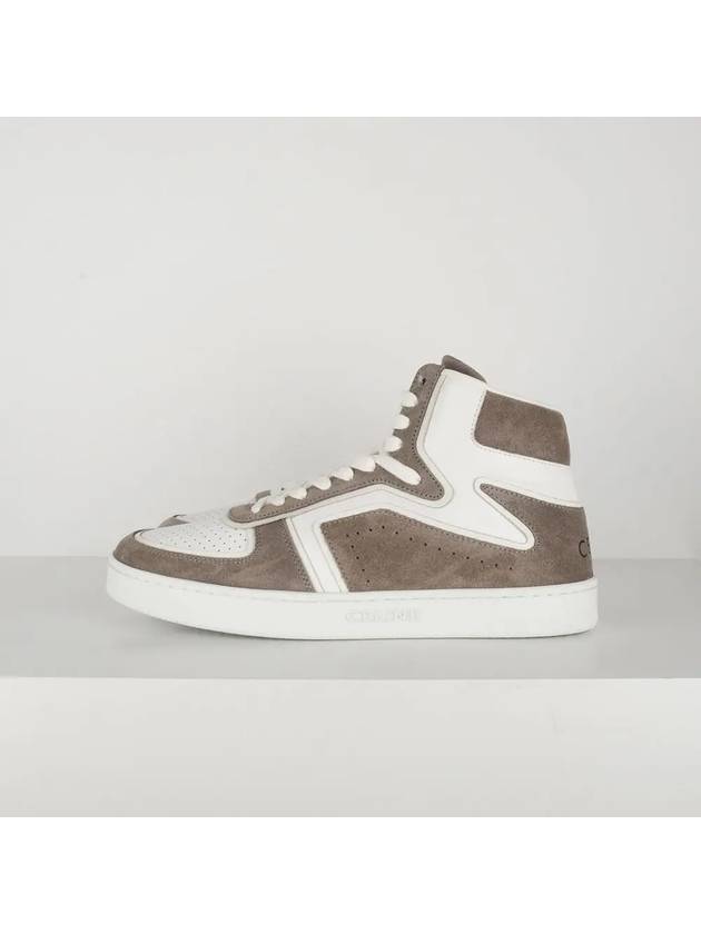 CT01 Z Trainer Suede Calfskin High Top Sneaker Grey - CELINE - BALAAN 4