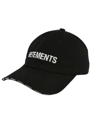 24 Logo Embroidered Cap UE64CA100B - VETEMENTS - BALAAN 1