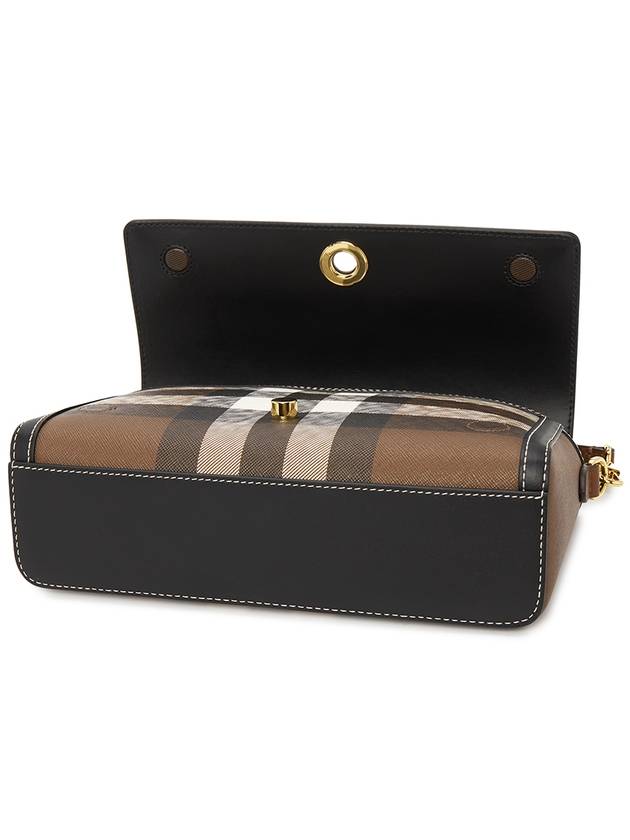 Note Leather Cross Bag Brown - BURBERRY - BALAAN 6