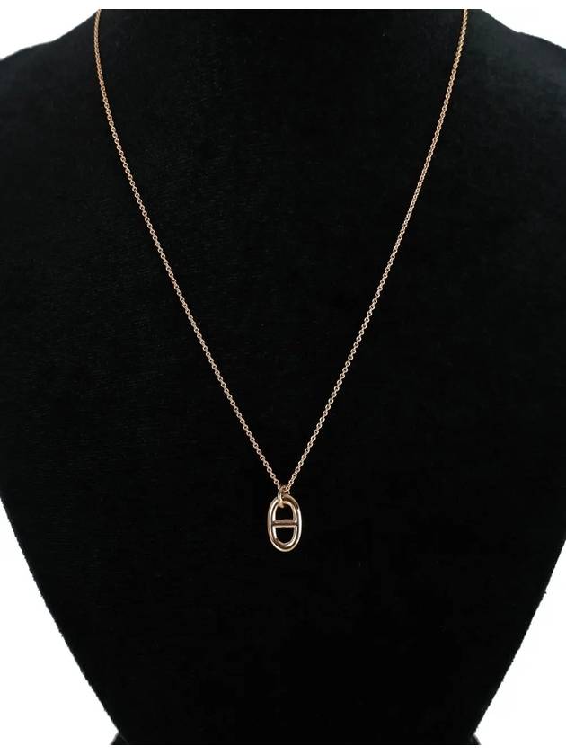 Small blue stone rose gold necklace H108615B 00 - HERMES - BALAAN 3