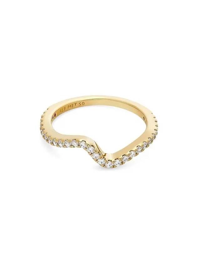 Sparkling Wave Ring Gold - PANDORA - BALAAN 2