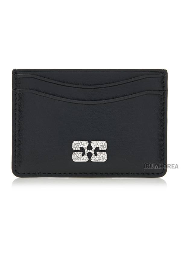 Bou Butterfly Card Wallet Black - GANNI - BALAAN 2