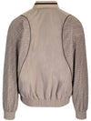 FF Nylon Bomber Jacket Beige - FENDI - BALAAN 3