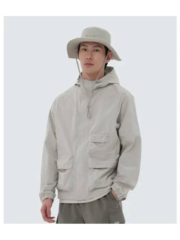 Taslan Woven Utility Windbreaker Light Beige S24MMLWB56 - SNOW PEAK - BALAAN 1