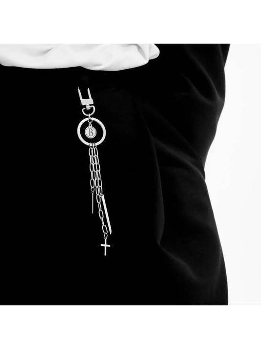 Fashion Key Ring Stick Pendant Surgical Steel CLEF Stick Key Ring - BASSCLEF - BALAAN 1