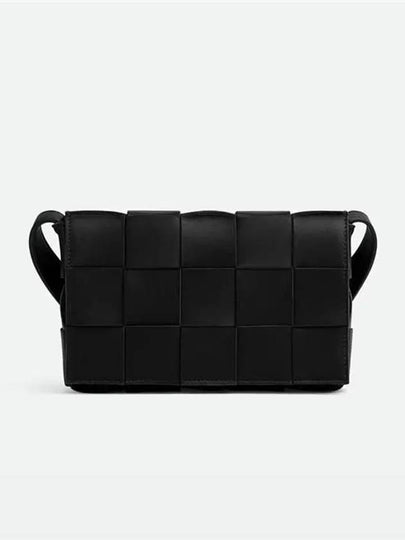 Intrecciato Cassette Cross Bag Black - BOTTEGA VENETA - BALAAN 2