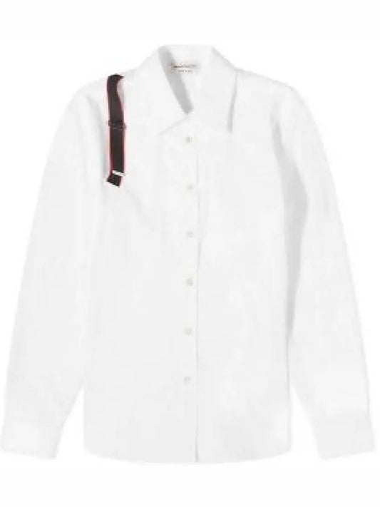 Men's Harness Patch Long Sleeve Shirt White - ALEXANDER MCQUEEN - BALAAN 2