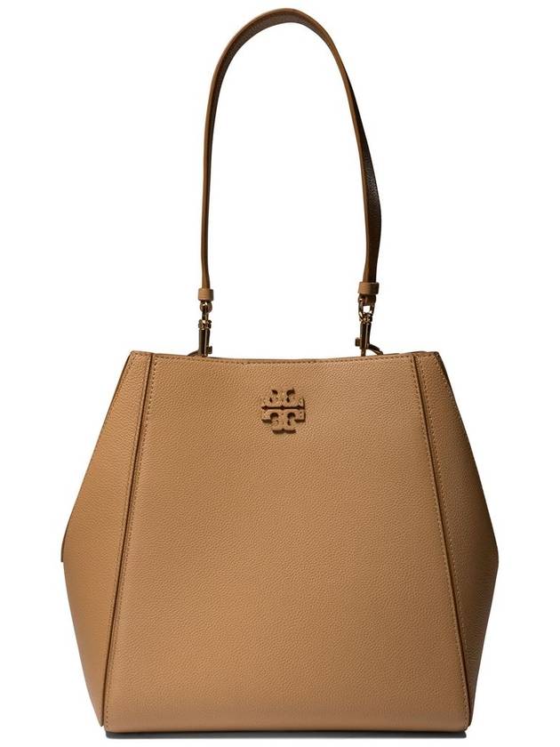 Logo Leather Bucket Bag Tiramisu - TORY BURCH - BALAAN 2