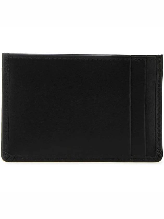 Logo Leather Card Wallet Black - MIU MIU - BALAAN 4