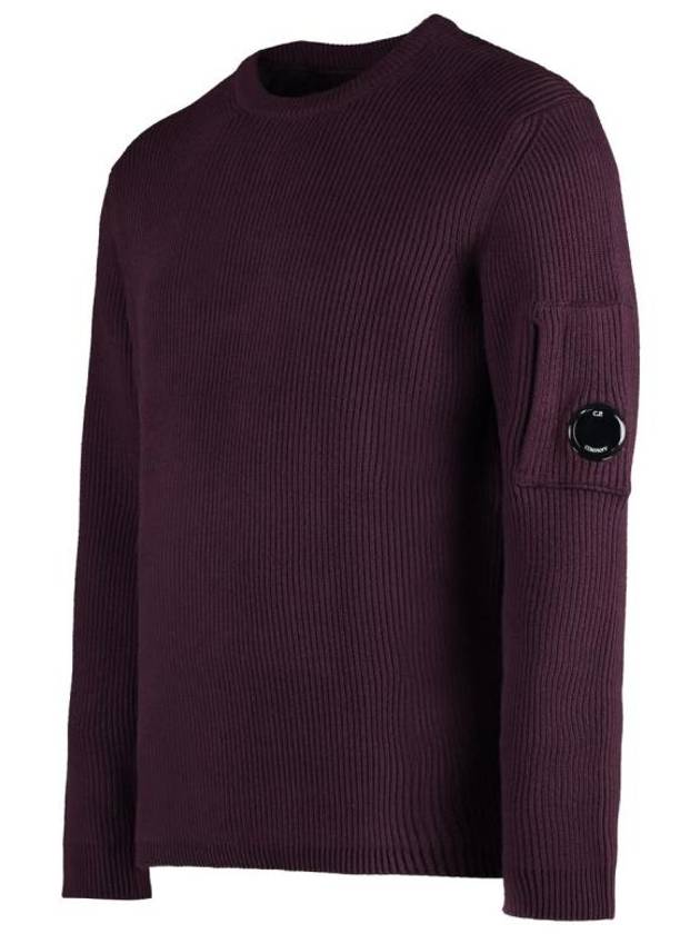 Full Rib Crew Neck Knit Top Purple - CP COMPANY - BALAAN 4