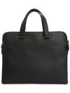 Double Pocket Zipper Briefcase Black - SALVATORE FERRAGAMO - BALAAN 5