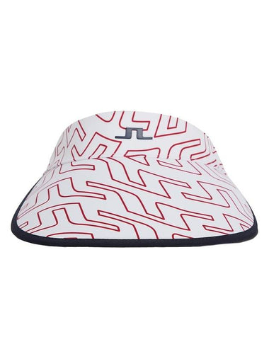 Alba Print Visor Red White - J.LINDEBERG - BALAAN 1