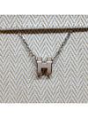 Mini Pop H Pendant Palladium & Marron Glace - HERMES - BALAAN 5