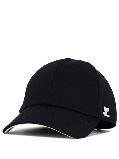 Embroidered Logo Ball Cap Black - COURREGES - BALAAN 2