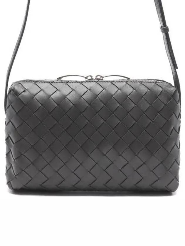 Intrecciato Leather Mini Cross Bag Fondente - BOTTEGA VENETA - BALAAN 2