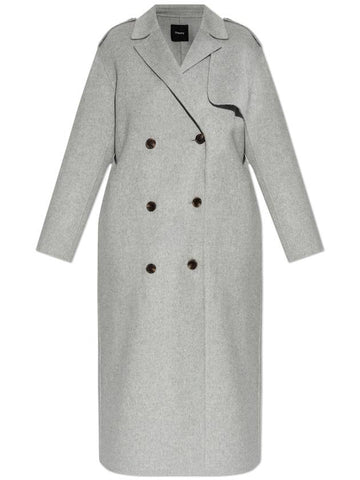 Theory Coat New Divide, Women's, Grey - THEORY - BALAAN 1