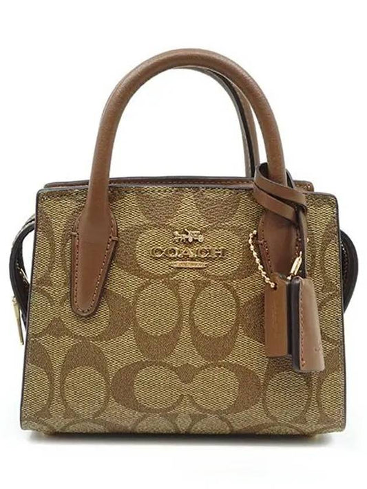 Signature Andrea Mini Carryall Bag CO975 IM74 - COACH - BALAAN 1