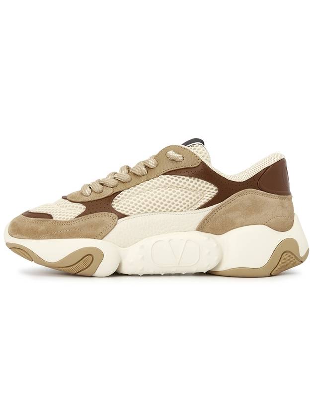 Bubble Back Low Top Sneakers Beige - VALENTINO - BALAAN 5