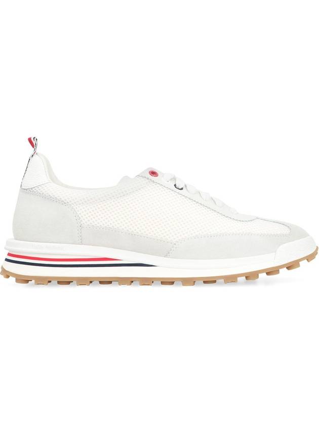 Fine Kid Suede Tech Runner White - THOM BROWNE - BALAAN 3