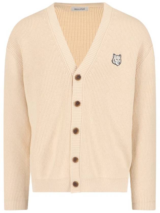 Bold Fox Head Cardigan Ivory - MAISON KITSUNE - BALAAN 2