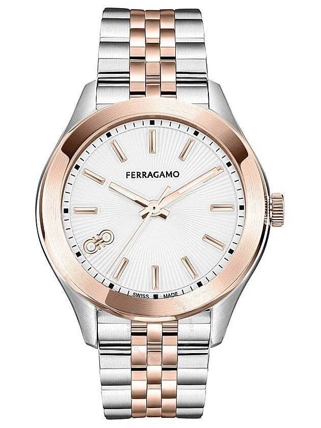 Ferragamo New Lady Quartz Silver Dial Two-Tone Watch SFU100323 - SALVATORE FERRAGAMO - BALAAN 1