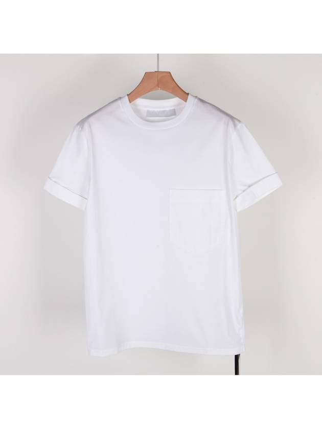 Pocket Shirt Mix Round White BJT411C - NEIL BARRETT - BALAAN 1