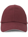 Courr ges 123ACT002CO0024 BURGUNDY Unisex Cap Hat - COURREGES - BALAAN 2