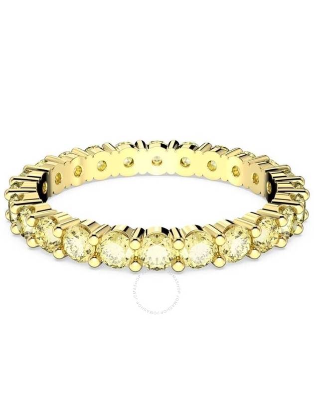 Swarovski Gold-Tone Plated Round Cut Matrix Ring, Brand Size 55 - SWAROVSKI - BALAAN 1