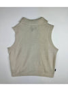 Graffiti Collar Knit Vest Cream Beige - STUSSY - BALAAN 3