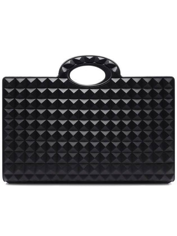 Men's Le Troisieme Studded Tote Bag Black - VALENTINO - BALAAN 1