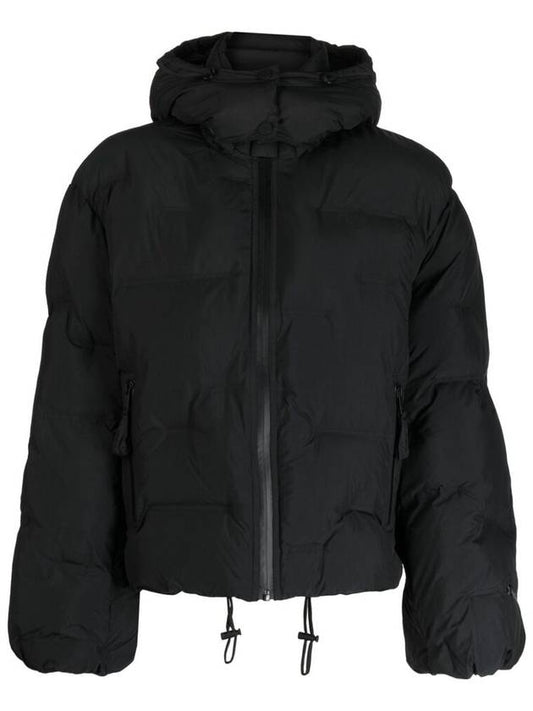 Recycled Polyester Short Puffer Padding Black - GANNI - BALAAN 2