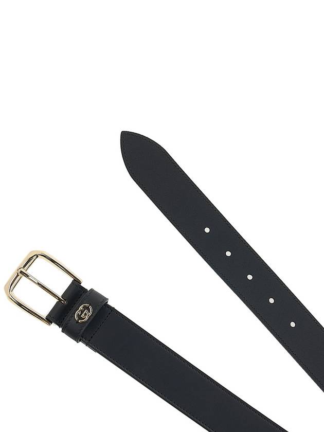 Men's Interlocking G Square Buckle Belt Black - GUCCI - BALAAN 9