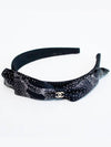 Ribbon CC logo hairband black AA9616 B14786 NS765 - CHANEL - BALAAN 4