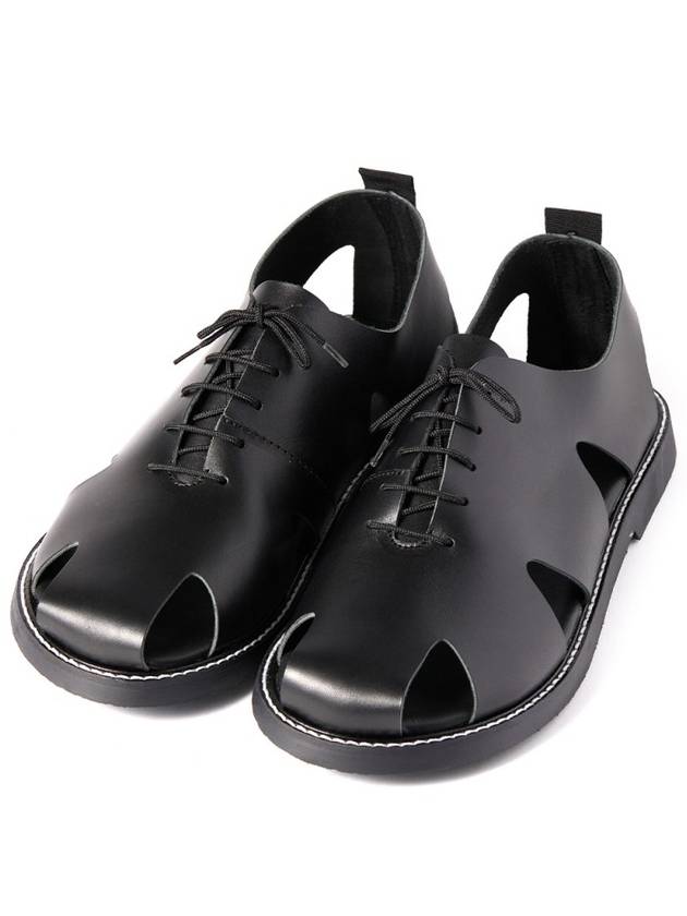 Unisex Fisherman Dress Shoes Milan Black - ANTICHI ROMANI - BALAAN 2