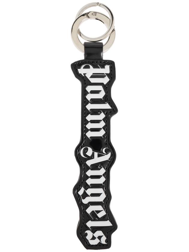 Palm Angels Keychain With Logo, Men's, Black - PALM ANGELS - BALAAN 1