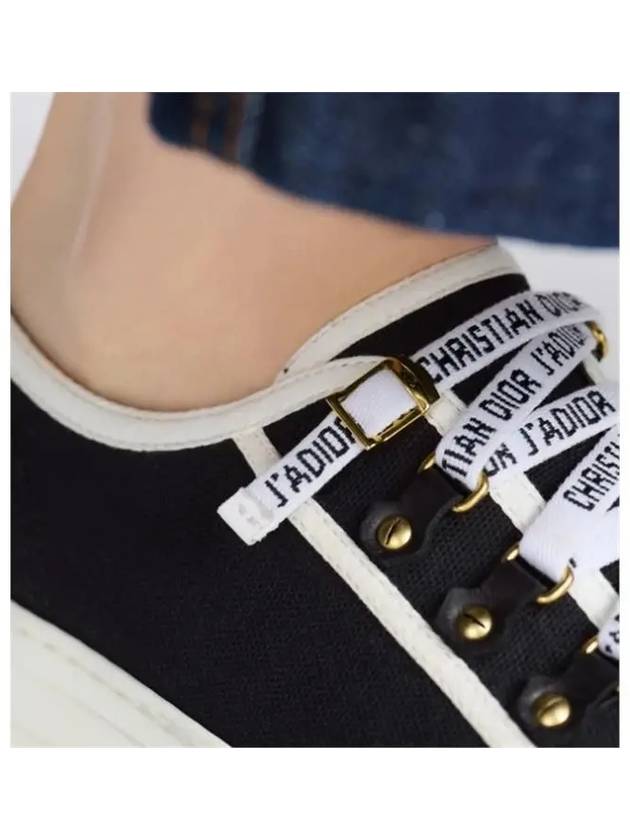 Walk'N' Low Top Sneakers Canvas Black - DIOR - BALAAN 5