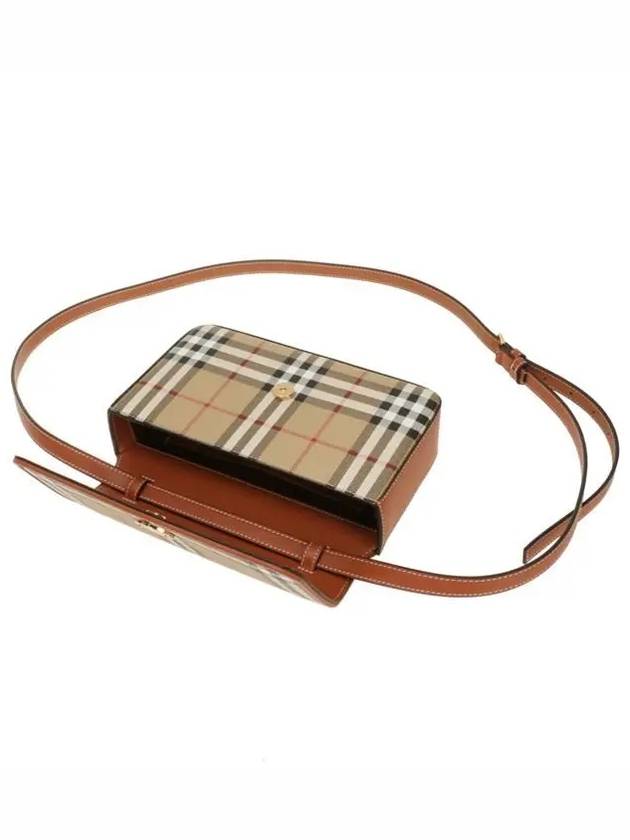 Hampshire Check Cross Bag Archive Beige - BURBERRY - BALAAN 5