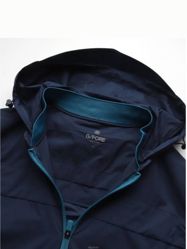 Everyday Ripstop Slim Fit Hooded Windbreaker Navy - G/FORE - BALAAN 3