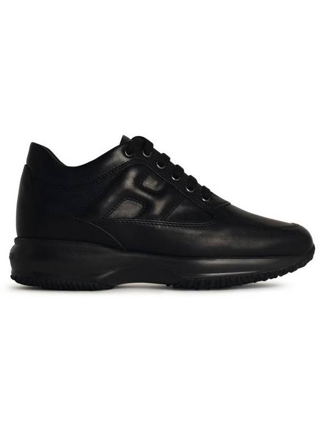 Hogan 'Interactive' Black Leather Sneakers - HOGAN - BALAAN 1