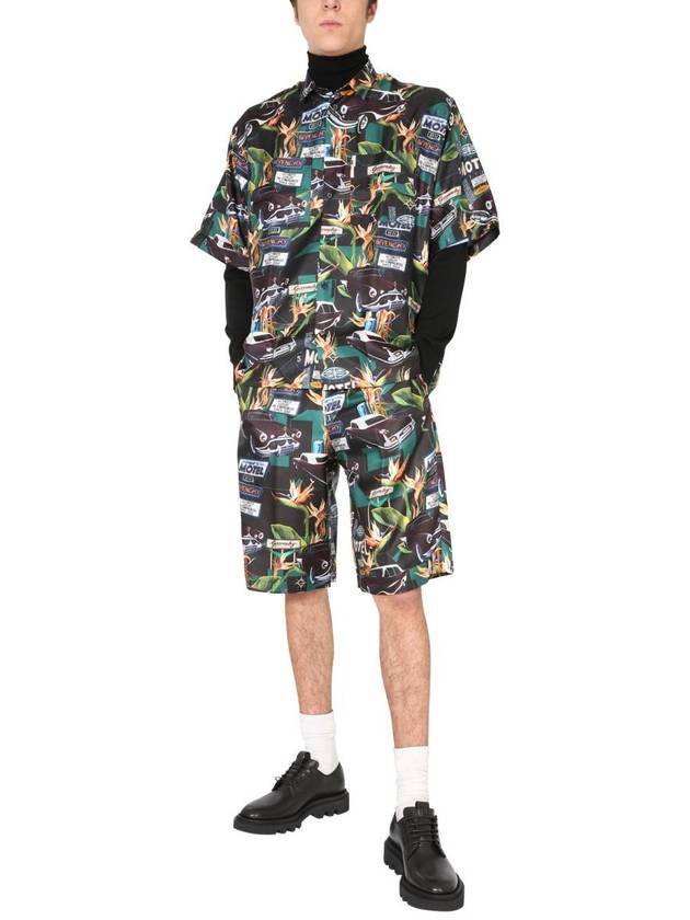 car print straight shorts - GIVENCHY - BALAAN 3