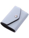 Folded Multi Card Wallet Blue - MULBERRY - BALAAN 6