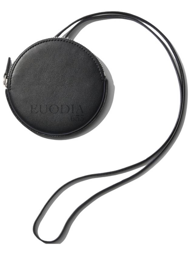 Le Pitchou Circle Neck Coin Purse Black - JACQUEMUS - BALAAN 8