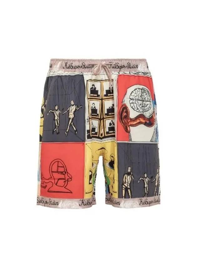 Art Printing Shorts SS24PT21 MULTI - KIDSUPER - BALAAN 1